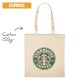 Sac tote bag publicitaire coton anses longues. Sac publiciitaire livrable en express cadoa