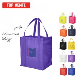 Grand sac shopping personnalisé avec fond cartonné