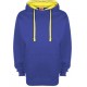 Sweat-shirt  bicolore à capuche personnalisé