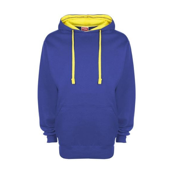 Sweat-shirt  bicolore à capuche personnalisé