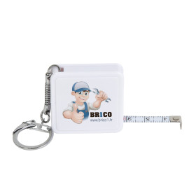 Porte-clés mètre métal publicitaire - EXPRESS