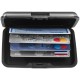 Porte-cartes aluminium avec compartiments