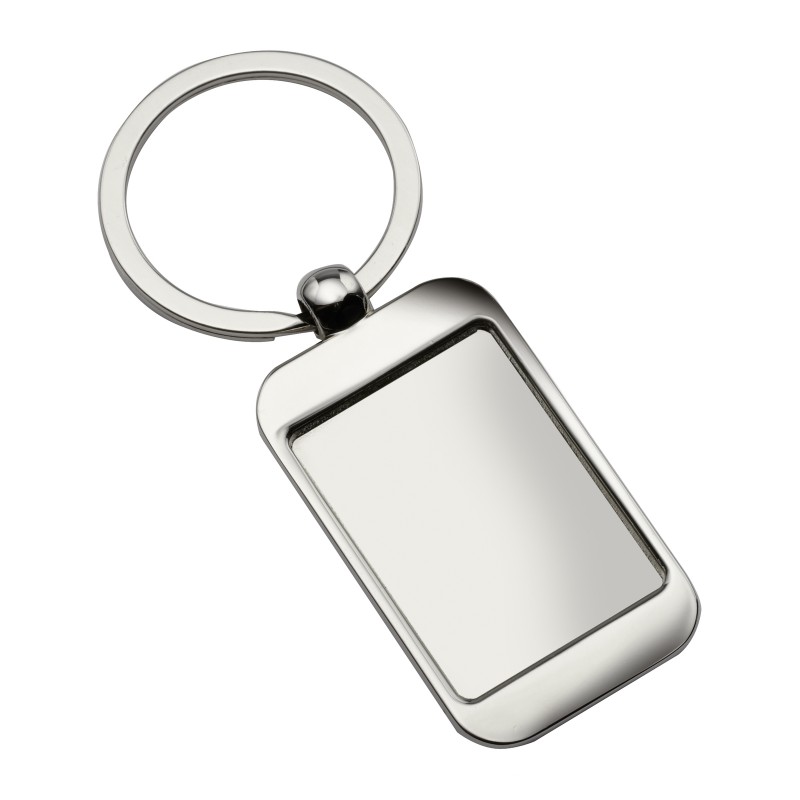 Porte-clé personnalisé en métal. Porte-clef publicitaire quadrichromie