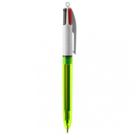 Stylo BIC® 4 Couleurs Fluo Bille