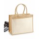 Sac toile de jute avec pochette coton