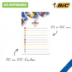 BIC® 101 mm x 152 mm Adhesive Notepads Ecolutions®