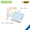 BIC® 75 mm x 75 mm Adhesive Notepads Ecolutions®