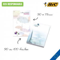 BIC® 50 mm x 75 mm Adhesive Notepads Ecolutions®