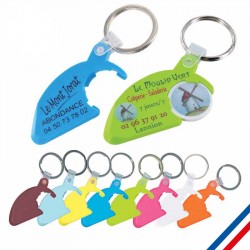 Porte-clés jeton gratte-jeux personnalisé