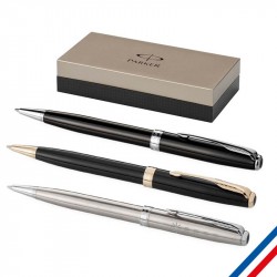 Stylo à bille Parker® Sonnet plaqué argent