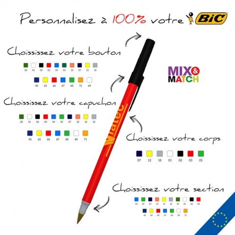 Stylo à bille BIC Round Stic publicitaire