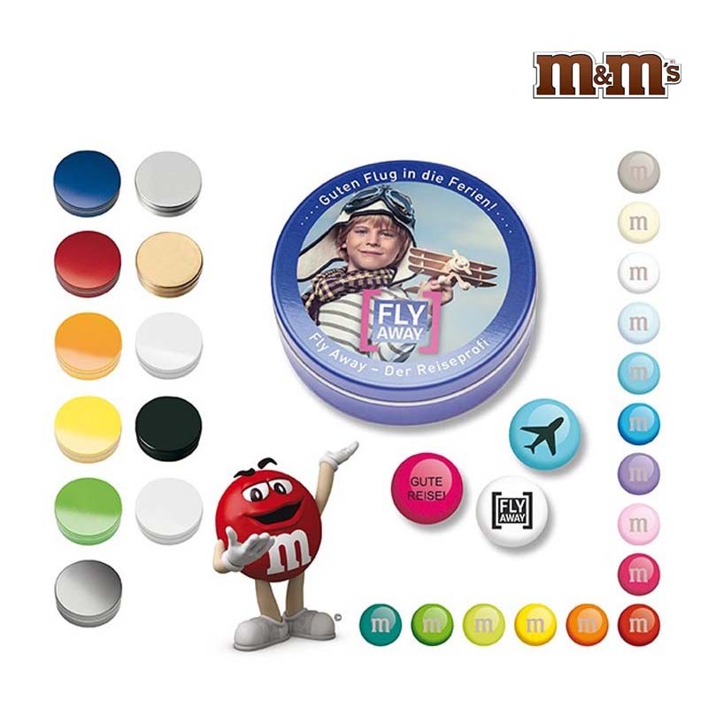 Bonbon chocolat personnalisé logo - M&M's publicitaire en boite 20g