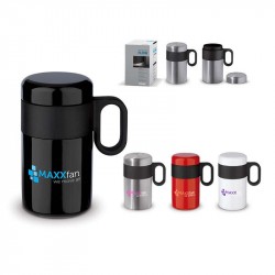 Mug Isotherme en Inox et Bambou Mokka - CADOETIK