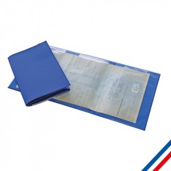 Porte carte grise 3 volets personnalisable - PVC 28/100eme