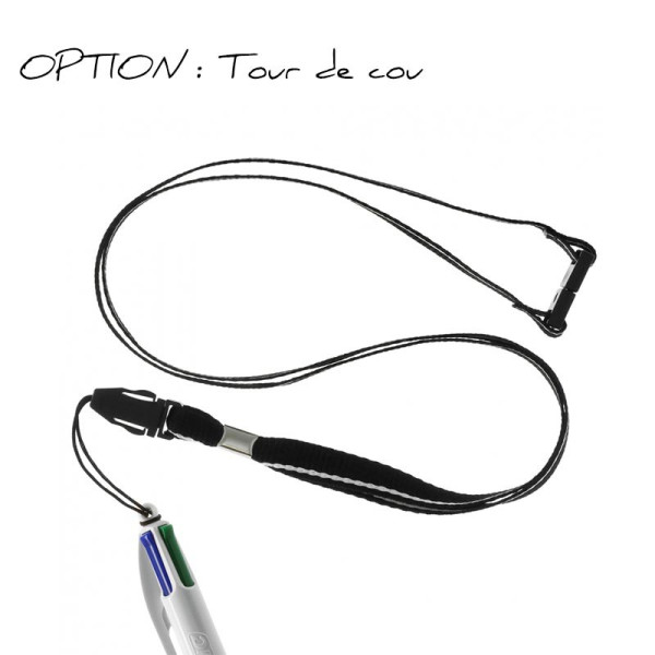 Stylo BIC® 4 Couleurs pointe fine avec personnalisation de logo sur cadeauweb