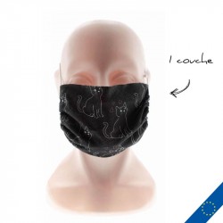 Masque de protection 1 couche personnalisé