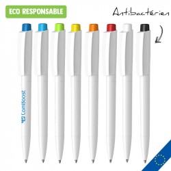 Stylo antibactérien personnalisé en plastique recyclé