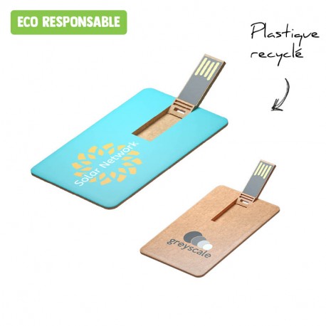 Clé USB plate recyclée personnalisée