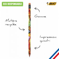 Crayon papier BIC® gomme impression photo