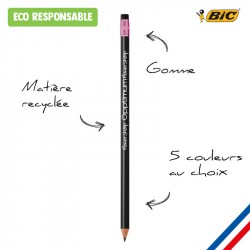 Crayon papier personnalisé BIC gomme Classic Ecolutions