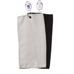 Serviette de golf essuie main en microfibre avec accroche Yo-Yo