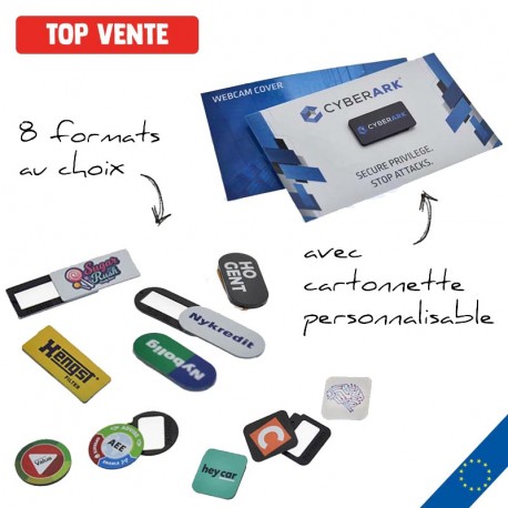 Cache webcam publicitaire. Cache caméra d'ordinateur personnalisé.