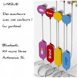 Ecouteurs bluetooth couleurs personnalisées