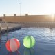 Ballon de plage personnalisé gonflable avec rayures de couleur