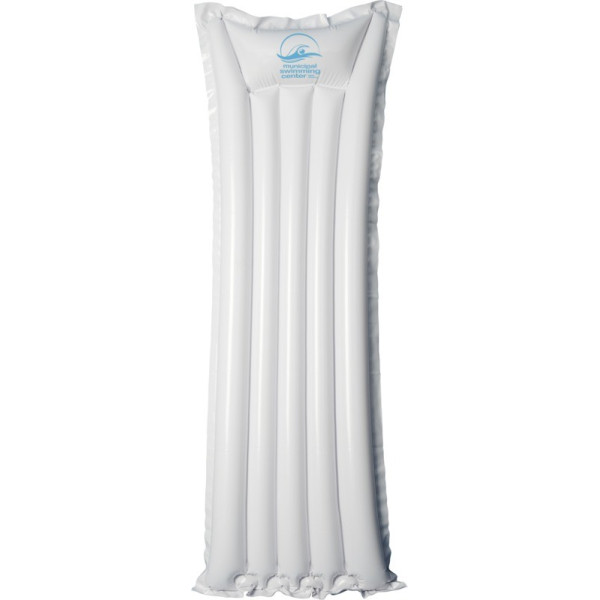 Matelas gonflable de piscine personnalisé blanc sur cadeauweb