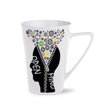 Mug publicitaire en porcelaine "TAMPA" design moderne