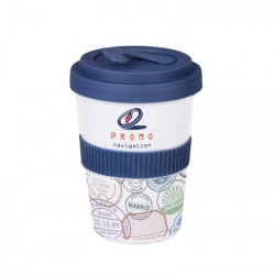 Mug porcelaine publicitaire avec couvercle "BOSTON" 