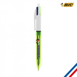 Stylo bille BiC 4 couleurs givré - Fab France - BIC 4 COLOURS