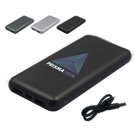 Powerbank batterie externe personnalisée 8000 mAh en métal