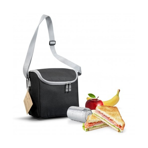 Sac lunch isotherme personnalisé écoresponsable avec couverts bambou