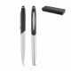 Parure stylo bille roller métal personnalisée