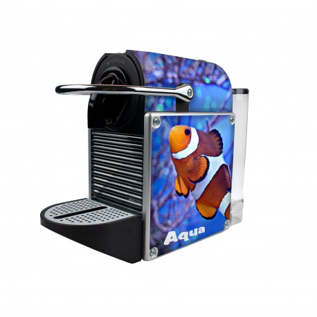 Machine à café Nespresso personnalisée PIXIE METAL BLACK