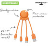 Câble de charge éco-responsable personnalisé XOOPAR "Octopus Eco"