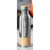 Bouteille isotherme  personnalisée "Pot à Lait" en bambou et inox