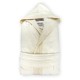 Peignoir en coton BIO personnalisé épais 450g/m2 avec capuche et extérieur velours
