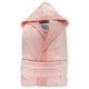 Peignoir en coton BIO personnalisé épais 450g/m2 avec capuche et extérieur velours