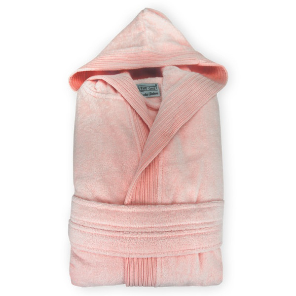 Peignoir en coton BIO personnalisé épais 450g/m2 avec capuche et extérieur velours