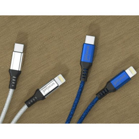 Câble de charge rapide personnalisé  coloré "ONE" type C ou Lightning