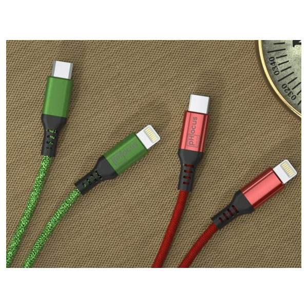 Câble de charge rapide personnalisé  coloré "ONE" type C ou Lightning