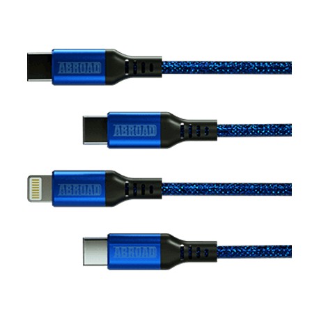 Câble de charge rapide personnalisé  coloré "ONE" type C ou Lightning