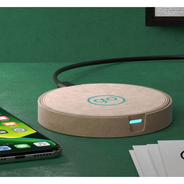 Chargeur sans fil personnalisé 10W écoresponsable "CARTON"
