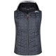 doudoune sans manche avec capuche à personnaliser matière originale tricot chiné