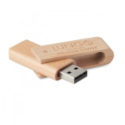 Clé USB personnalisée en bambou 16Go - Clé USB écologique en bois sur Cadeauweb