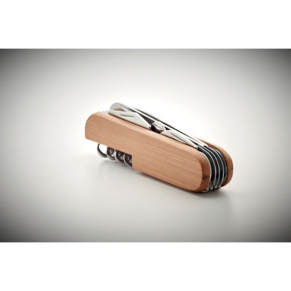 Couteau personnalisé multifonctions en bambou "WILLY"