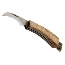 Couteau à champignon personnalisé avec brosse en poil de sanglier