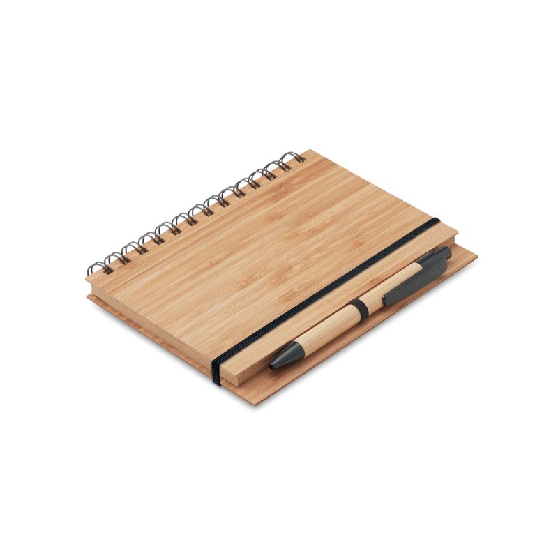 ⇒ Carnet Bloc-note Calepin en bambou Bretagne + mini stylo